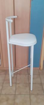 2 witte barkrukken, Huis en Inrichting, Ophalen, Zo goed als nieuw, Metaal