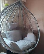 Luxe Hangstoel + kussens - nooit buiten gestaan, Tuin en Terras, Ophalen, Zo goed als nieuw, Metaal