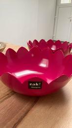 2 schalen van Zak design, fushia roze, Comme neuf, Enlèvement ou Envoi