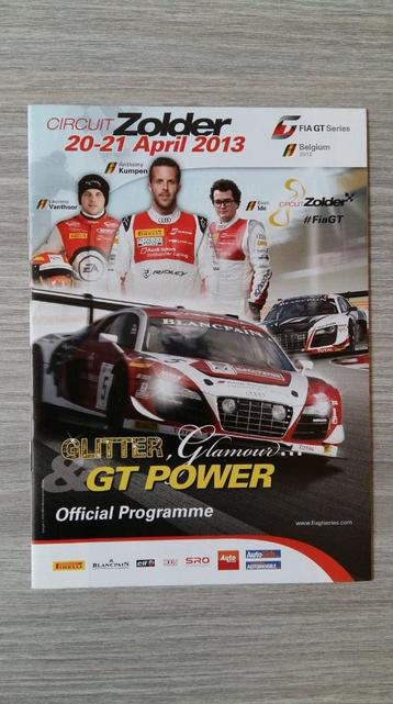Fia GT Series 2013 Circuit-Zolder - Official Programme, Enlèvement ou Envoi, Comme neuf, Général