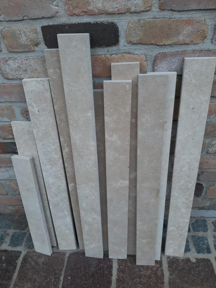 Witsteen plinten, Doe-het-zelf en Bouw, Plinten en Afwerking, Nieuw, Plinten, Hardsteen, Minder dan 100 cm, Ophalen