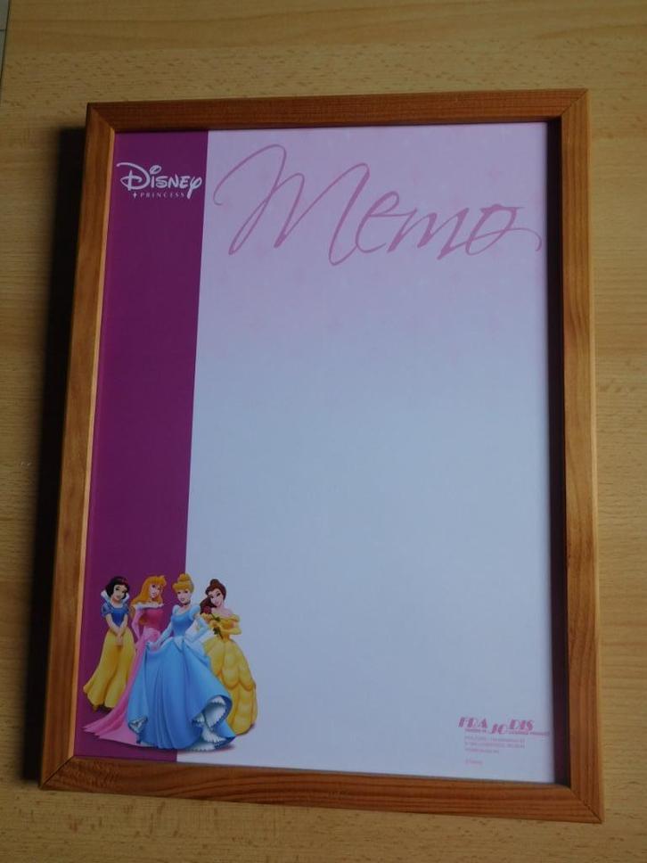 Whiteboard voor Disney-prinsessen., Huis en Inrichting, Woonaccessoires | Memoborden, Zo goed als nieuw, Overige typen, Ophalen of Verzenden