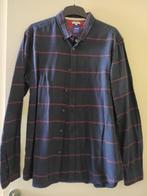 Hemd gestreept donkerblauw bordeaux, Jules, maat XL, Kleding | Heren, Ophalen, Gedragen, Blauw, Jules