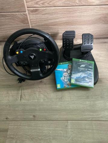 Volant Xbox one et 2 jeux