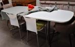 Uitschuifbare tafel wit, Maison & Meubles, Tables | Tables à manger, 50 à 100 cm, Enlèvement, 150 à 200 cm, Utilisé