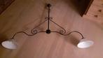 smeedijzeren luster, Huis en Inrichting, Lampen | Kroonluchters, Ophalen, Zo goed als nieuw, Metaal, Landelijk