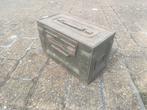 Boîte de munitions WW2/AMM. Box Cal 50/Am. avec remorque, Antiquités & Art, Curiosités & Brocante, Enlèvement ou Envoi