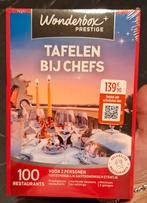 Wonderbox Tafelen bij Chefs, Tickets en Kaartjes, Twee personen, Cadeaubon