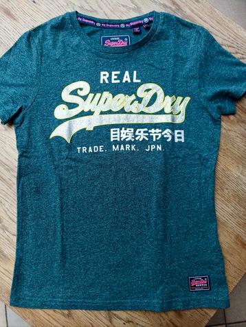 T-shirt imprimé vert Superdry taille 34
