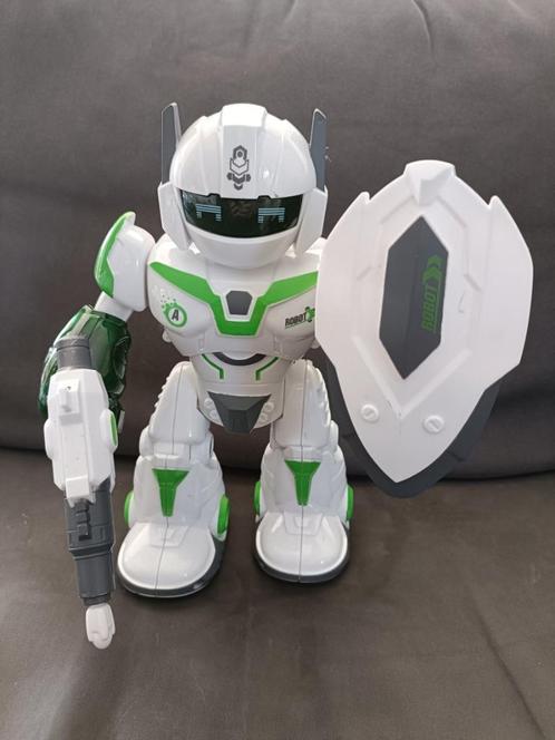 Beweegbare robot (op batterijen), Kinderen en Baby's, Speelgoed | Actiefiguren, Zo goed als nieuw, Ophalen
