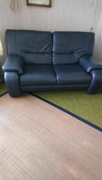 leder 2 zit, Huis en Inrichting, Ophalen, Gebruikt, Tweepersoons, Leer