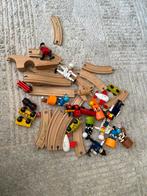 houten treinset, dieren en mannetje, Kinderen en Baby's, Ophalen, Zo goed als nieuw