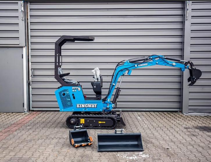 Minigraafmachine ECO5 KINGWAY 3 JAAR garantie 3x graafbak, Zakelijke goederen, Machines en Bouw | Kranen en Graafmachines, Graafmachine