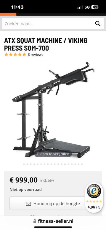 ATX squat/viking press beschikbaar voor biedingen
