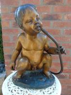 jet d eau , statue de jardin en bronze . super prix !!, Comme neuf, Fontaine, Autres matériaux, Enlèvement ou Envoi