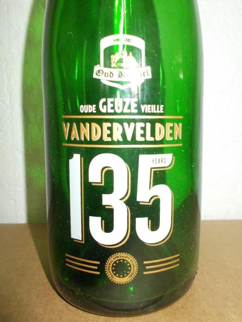 BEERSEL - bierfles 135 years Oude Geuze Vandervelden-37,5cl., Collections, Marques de bière, Utilisé, Bouteille(s), Autres marques