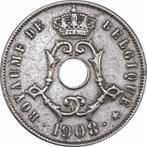 Belgique 25 centimes, 1908, Timbres & Monnaies, Enlèvement ou Envoi, Monnaie en vrac
