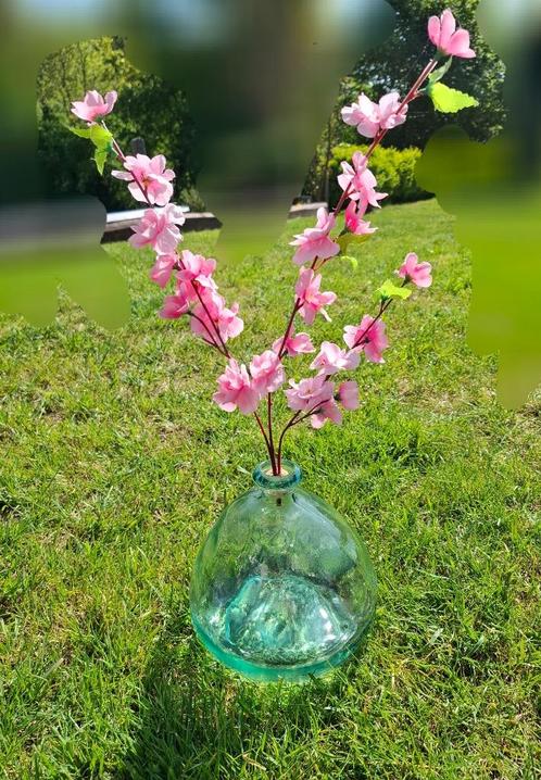 Vase ou mini dame Jeanne, Huis en Inrichting, Woonaccessoires | Vazen, Zo goed als nieuw, Minder dan 50 cm, Glas, Ophalen