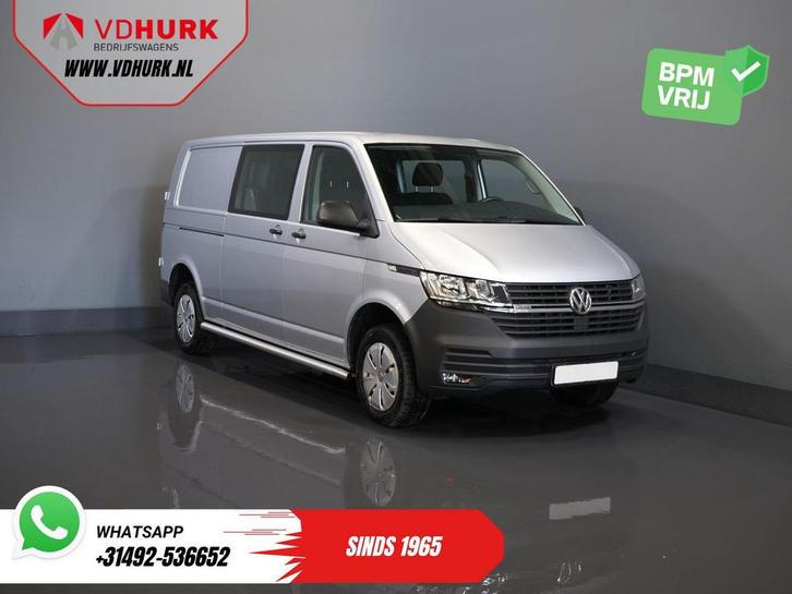Volkswagen Transporter T6.1 2.0 TDI 150 pk L2 DC Dubbel Cabi, Auto's, Bestelwagens en Lichte vracht, Bedrijf, 4x4, ABS, Airconditioning
