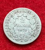 Collection Monnaie - Pièces de 2 Francs Français 1870 - 1871, Enlèvement ou Envoi, Argent