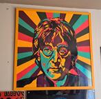 John Lennon Pop Art 90/90 cm gekaderd, Antiek en Kunst, Kunst | Litho's en Zeefdrukken, Verzenden