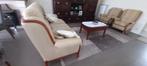 Salon De Rore 3zit+1zit+1relax salontafel perfecte staat !, Ophalen, Zo goed als nieuw, Stof, Tijdloos klassiek beige kleur