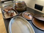 Koperen kookpotten Culinox, Huis en Inrichting, Keuken | Potten en Pannen, Ophalen, Overige materialen, Gebruikt, Keramische plaat