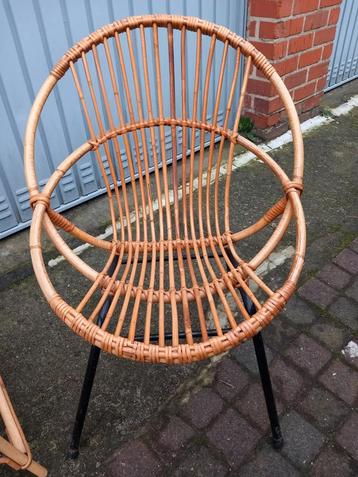 Vintage rotanstoel, Enlèvement, Comme neuf