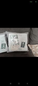 Lot de 2 coussins Shabby, Ophalen of Verzenden, Zo goed als nieuw, Vierkant