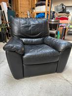 Lederen relax fauteuil, Huis en Inrichting, Fauteuils, Ophalen, Gebruikt