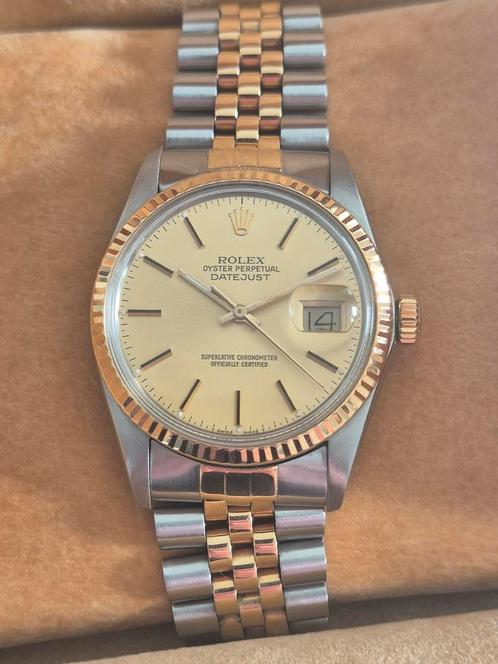 Rolex datejust 16013 vintage Full Set 1986, Handtassen en Accessoires, Horloges | Heren, Gebruikt, Rolex, Ophalen