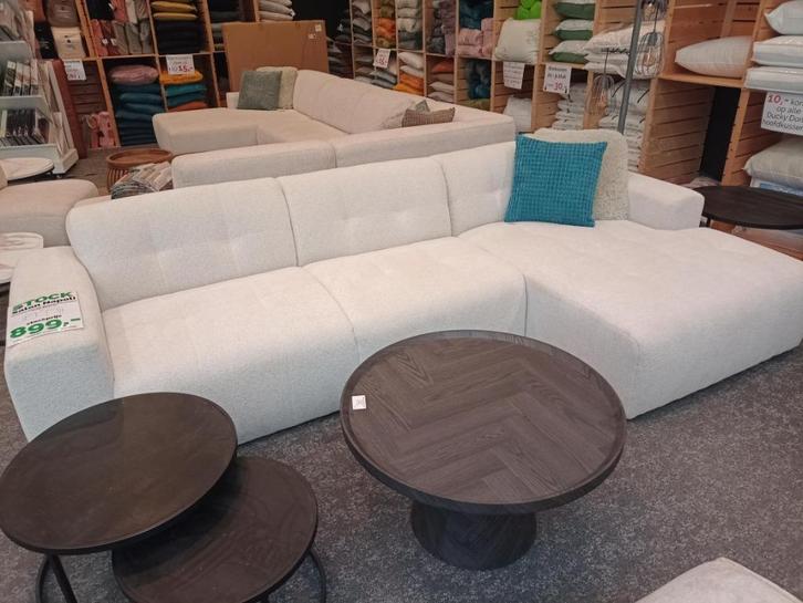 BO Hoeksalon NIEUW wit stof 310cm/160cm +Gratis Levering, Huis en Inrichting, Zitzakken, Nieuw, Wit, Ophalen of Verzenden