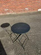 41 terrastafels, rond, ijzer, zo goed als nieuw, Tuin en Terras, Tuinsets en Loungesets, Ophalen, Zo goed als nieuw