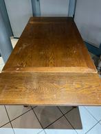 Uitschuifbare houten tafel, Huis en Inrichting, Tafels | Eettafels, Ophalen, Gebruikt, Vier personen, Rechthoekig