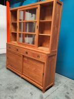 Teak vitrinekast, Huis en Inrichting, Kasten | Vitrinekasten, Ophalen, 200 cm of meer, 150 tot 200 cm, Teakhout