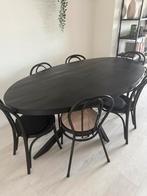 Tafel en 6 stoelen, Huis en Inrichting, Tafels | Eettafels, Ophalen, Zo goed als nieuw