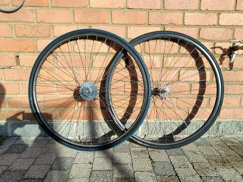 Vintage Campagnolo Chorus wheelset 9 10 11 speed wheelset Ma, Fietsen en Brommers, Fietsonderdelen, Zo goed als nieuw, Racefiets