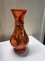 Vase orange en opaline H: 31 cm, Enlèvement