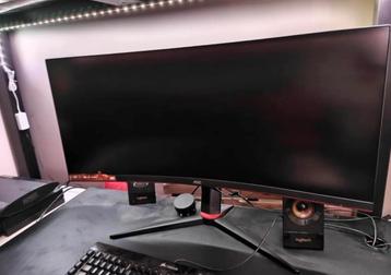 AOC 34-inch 144Hz-monitor + Logitech Z533-luidsprekers beschikbaar voor biedingen