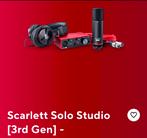 Scarlett solo studio 3rd gen inclusief pop filter, Audio, Tv en Foto, Ophalen, Zo goed als nieuw
