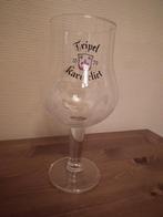 1 bierglas 33 cl. (Drievoudige karmeliet) H: 21 cm/ D: 8 cm, Verzenden, Zo goed als nieuw, Glas of Glazen, Overige merken