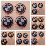 Bmw stickers blauw of zwart wit en 50 jaar editie 》4 x 56 mm, Auto diversen, Autostickers, Ophalen of Verzenden