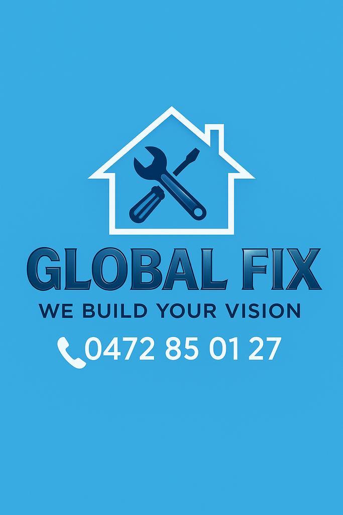 Renovaties – Dakwerken – Sanitair – Elektriciteit Global Fix, Diensten en Vakmensen, Aannemers, Nieuwbouw of Opbouw, Onderhoud of Restauratie