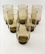 6 Luminarc France vintage gefumeerde longdrinkglazen, Antiek en Kunst, Ophalen of Verzenden