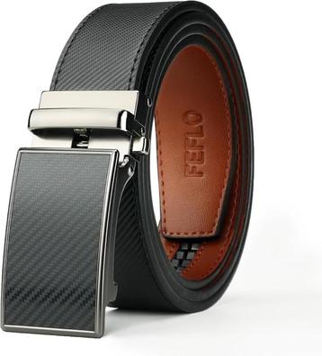 Herenriem | leer | zwart | met ratel | 35mm | Nieuw beschikbaar voor biedingen