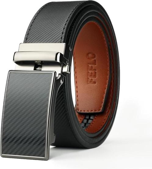 Herenriem | leer | zwart | met ratel | 35mm | Nieuw, Kleding | Heren, Riemen en Ceintuurs, Nieuw, Riem of Ceintuur, Zwart, Echt leder