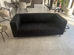 2- zitbank zwart, Ophalen, Gebruikt, Minder dan 75 cm, 150 tot 200 cm