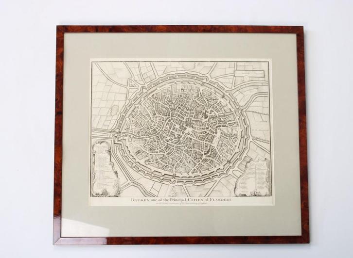 gravure de Bruges, 18ème siècle, Antiquités & Art, Art | Eaux-fortes & Gravures, Enlèvement