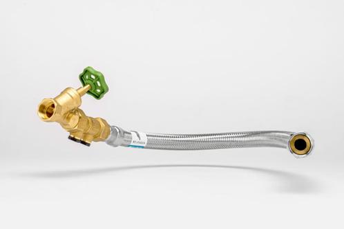 Aansluitset waterteller flexibel Dn20 3/4 FF 60 cm Belgaqua, Doe-het-zelf en Bouw, Sanitair, Nieuw, Overige typen, Koper, Inox