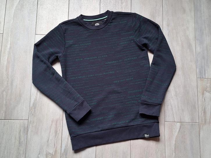 ★ M152 - Trui Petrol, Kinderen en Baby's, Kinderkleding | Maat 152, Gebruikt, Jongen, Trui of Vest, Ophalen of Verzenden